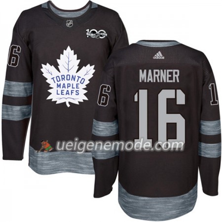 Herren Eishockey Toronto Maple Leafs Trikot Mitchell Marner 16 1917-2017 100th Anniversary Adidas Schwarz Authentic